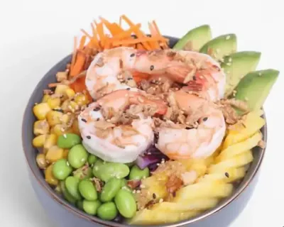  Poké bowl crevettes