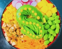 Poké bowl vert "veggie"