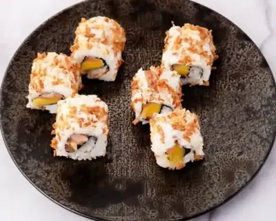  Mangue 🥭 Crispy Roll - 6 Pieces .